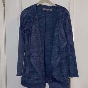 Athleta knit wrap with hood